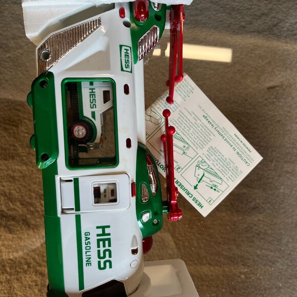 2001 Hess Helicopter Toy Set with Motorcycle & Cruiser – Lights & Sounds, NIB - Picture 8 of 16